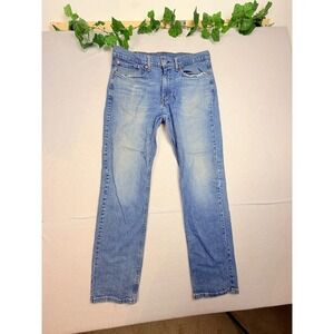 Levis 514 Straight Fit Mens Jeans Light Wash Blue Denim 36x32 00514-1537